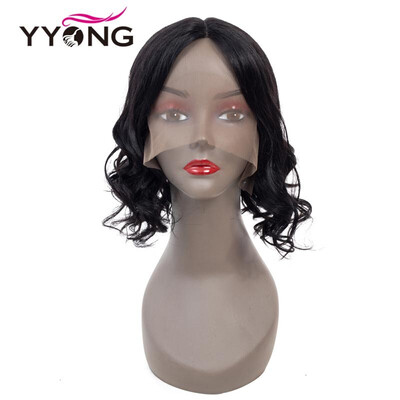 

YYONG Short Lace Front Human Hair Wigs For Black Women Bob Wig Natural Weave Brazilian Hair Body Wave Short Wigs For Party