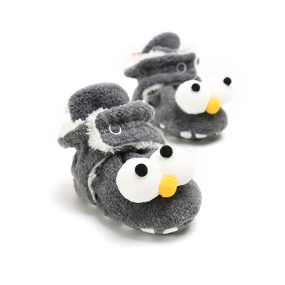 

Fashion Cute Autumn Winter Cotton Kids Baby Boots Cartoon Thickening Shoes Non-slip Front Step Warm Soft Bottom Toddler Shoes