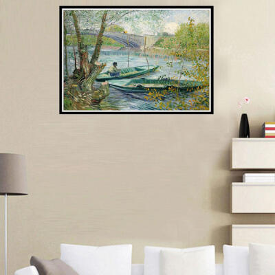 

5D DIY Full Drill Diamond Painting Spring Fishing Cross Stitch Embroidery