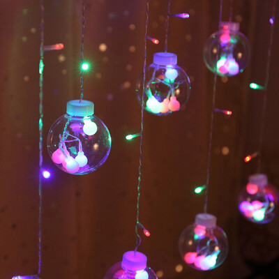 

〖Follure〗LED String Ball Light Curtain Wish Ball Garden Lamp Xmas Wedding Home Decor