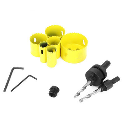 

Greensen 11 pcs Bi-Metal Holesaw Cutter Tool Hole Saw with Core Drill Bit with Case