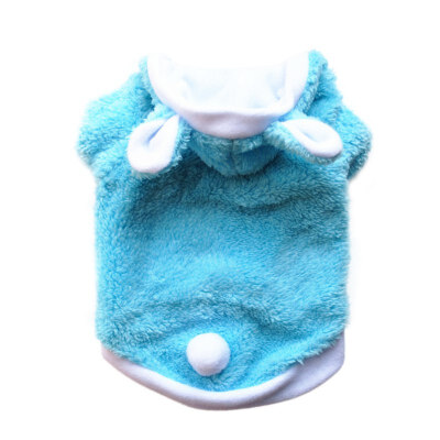 

Rabbit Turned small dog clothes winter warm pet Clothing hoodie dog coat jacket pet costumes Teddy Bichon Frise apparel