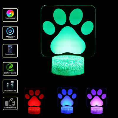 

〖Follure〗LED 3D Illuminated Lamp Optical Illusion Desk Night Light With 7 Color Changing