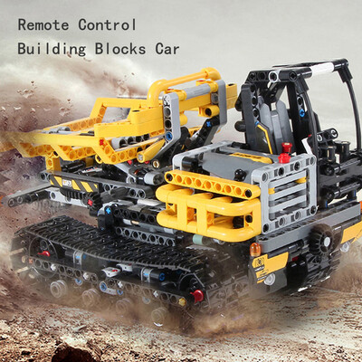 

Siaonvr 24G Tracked Loader Carrier 42094 DIY Building Blocks Brick RC Technic Car Toy