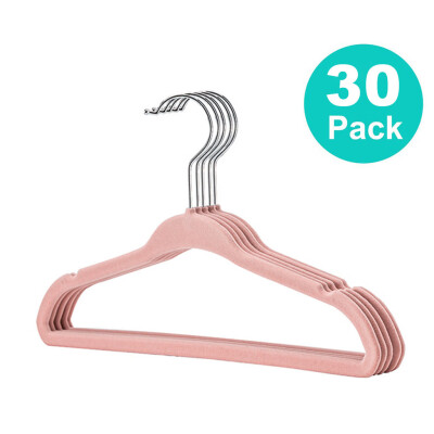 

〖Follure〗102030 Pack Non-Slip Velvet Kids Hangers For Jackets Pants & Dress Clothes