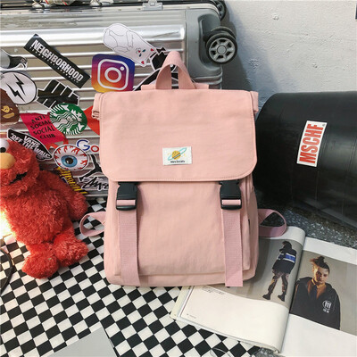 

ins bag girl Korean version of high school backpack college students ancient sense of simple hundred set up fashion shoulder bag