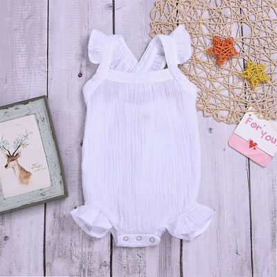

Cotton Newborn Infant Baby Boy Girls Bodysuit Romper Jumpsuit Clothes Outfits