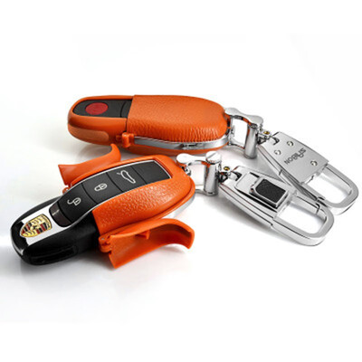 

Car Key Case Keychain For Porsche MacanCayennePanamera Plug-in Car Key Cover Shell Car Accessories