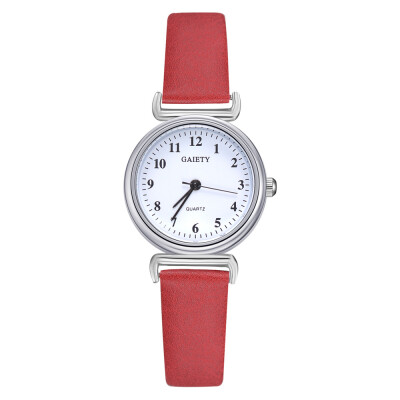 

Brand watch Korean casual digital watch business trend alloy PU leather ladies small quartz watch