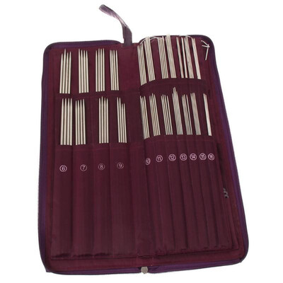 

104pcs Stainless Steel Straight Knitting Needles Crochet Hook Weave Set