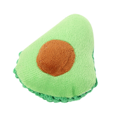 

Pet Playing Toy Scratch-resistant Pet Soft Plush Toy Cute Playing Fruit-shaped Interactive Toy Cat Play Bite Pet Toys