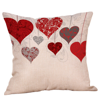 

Siaonvr Happy Valentines Day Throw Pillow Case Sweet Love Square Cushion Cover