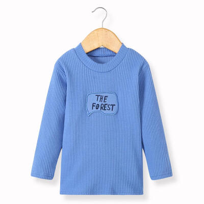 

Winter Long Sleeve Cute Letters Boys Pullover Tops Kids Bottoming Sweater
