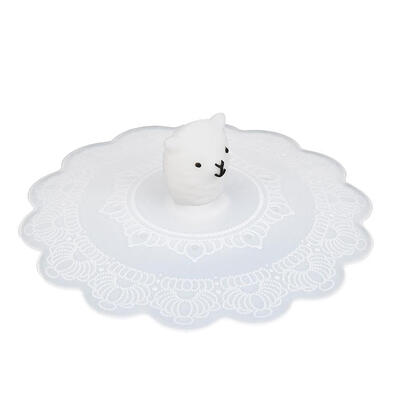 

Cartoon Transparent Silicone Leak-proof Cup Cover Heat Resistant Sealed