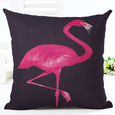 

1Pc Flamingo Pillow Case Cover Sofa Cushion Pillow Cushion Pillowcase For Home Decoration