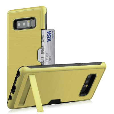 

Hybrid Bumper Case Samsung Galaxy Note 8 Card Holder Stand Cover Samsung Note 8 Note8 SM-N950F SM-N950FDS SM-N950FD Armor Case