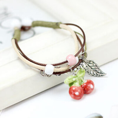 

Small Strawberries Bracelet Single Design Simple Style Couple Fashion Bracelet Summer Bracelet