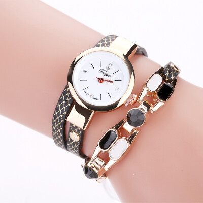 

DUOYA D167 Women Wrap Around Leather Wrist Watches