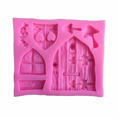

Fairy House Silicone Mouldwindowdoor Mold-fondant-3d Icing-faries