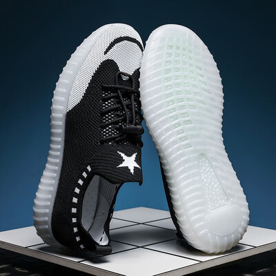 

Fashionable breathable flying woven mens shoes net shoes shoes thin sports mesh tide shoes