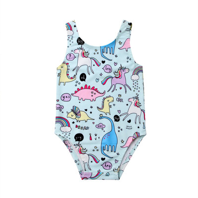 

Kids Baby Girls Cartoon Swimsuit Swimwear Bikini Bathing Suit Unicorn Costume