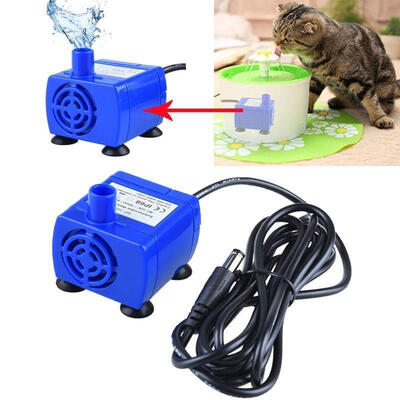 

Hot Pet Mini Water Fountain Pump Replacement Submersible For Dog Cat Drinking Feeding Ultra Quiet