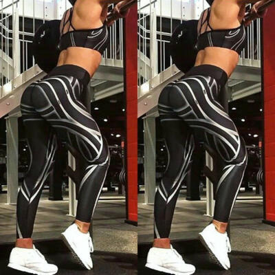 

UK High Waist Women Yoga Fitness Leggings Running Stretch Sports Pants Trousers