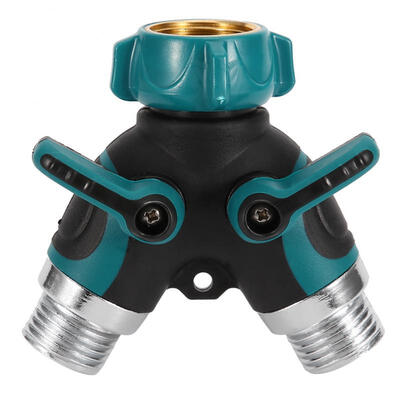 

Greensen 34" MNPT DN20 Zinc Alloy Y Shape 2 Way Water Hose Valve Connector Adapter for Garden Use