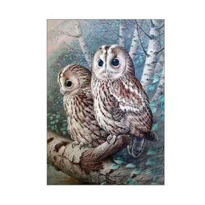 

Owl Embroidery Handicrafts Diamond Painting Cross-stitch Office Decor Picture DIY Needlework Stitchwork Drawing