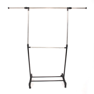 

Removable Portable Adjustable Clothes Rack Single Bar Rail Hanging Garment Hanger