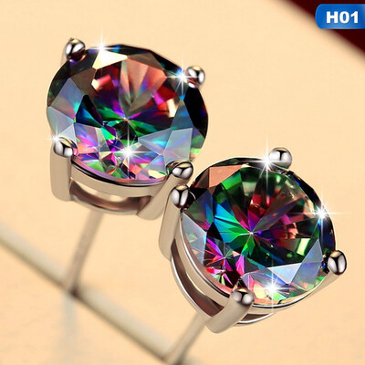 

New Fashion Opal Earrings Colorful Earrings Women Pink Earrings Fashion For 2019 Female Gifts