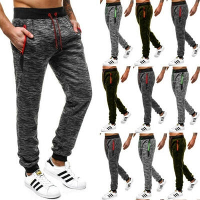

Men Slim Fit Jogger Sports Gym Bodybuilding Running Track Trousers Sweatpants