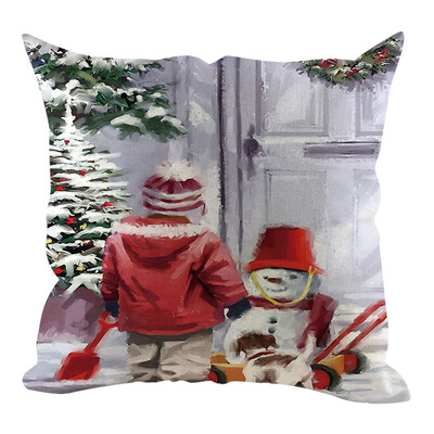 

Tailored Christmas Pillow Cover Pillowcases Decorative Sofa Cushion Cover Home Decoration