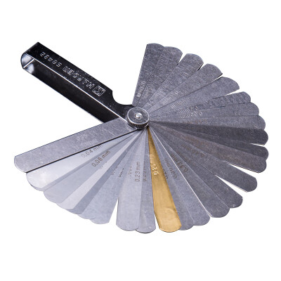 

Harden feeler gauge gap stainless steel high precision single piece valve plug gauge thickness gauge 32 sets 580432