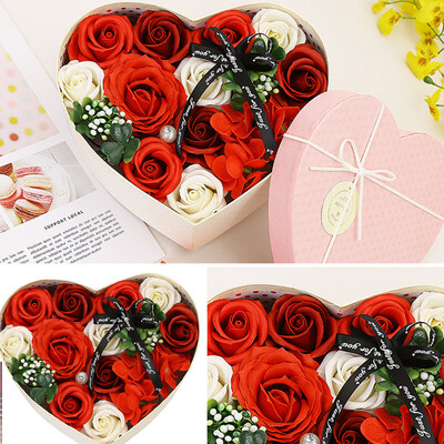 

Toponeto Mothers Day DIY Soap Flower Gift Rose Box Bouquet Wedding Home Festival Gift