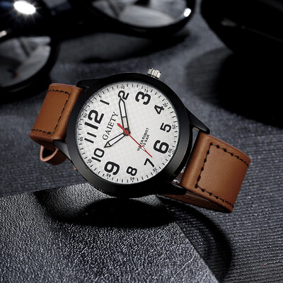 

〖Follure〗Retro Design Luxury Mens Watch Stainless steel Leather Analog Quartz Watches