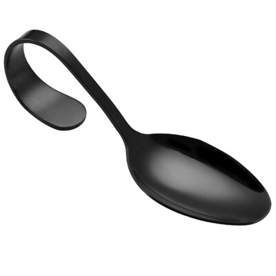 

Stainless Steel Hotel Buffet Kitchen Curved Handle Dessert Soup Spoon Cutlery