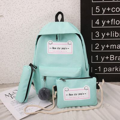 

Junior high school schoolbag women Korean version of high school&primary school students simple Baitao campus backpack shoulde