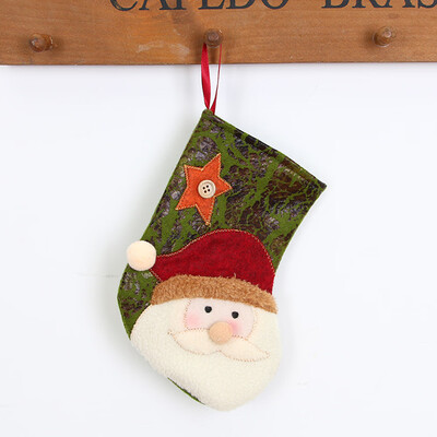 

Tailored Christmas gifts Candy Beads Christmas Santa Claus Snowman Socks Decorations A
