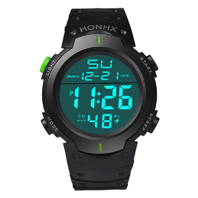 

Men LED Light Digital Sport Watch Fashion Business Outdoor Big Dial Students Automatic Mechanical Gift Multifunction Wristwatch