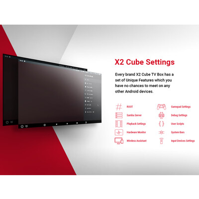 

X2 CUBE Smart Android 90 TV Box UHD 4K Media Player Amlogic S905X2 2GB LPDDR4 16GB EMMC 24G 5G WiFi 1000M LAN Set Top Box with