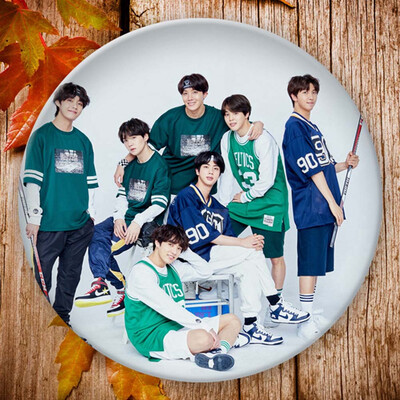 

Kpop BTS Bangtan Boys Tinplate Badge Brooch Bag Pendant Boys Girls Accessories Hot Gift for Fans