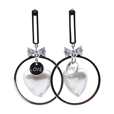 

Fashion cute candy color bow love jewelry earrings for women fashion female models heart star earring stud earrings