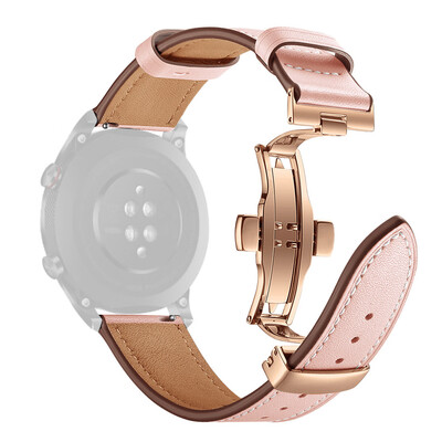 

〖Follure〗Gold Butterfly buckle Leather Wrist Watch Strap Band For Huawei Honor magic 2