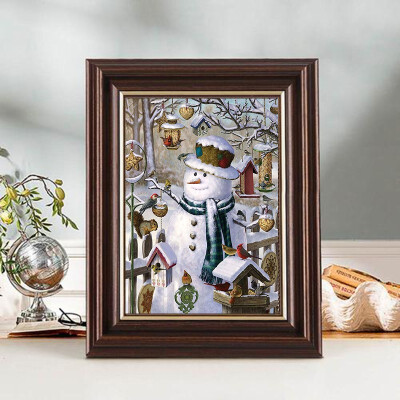 

100 5D DIY Diamond paintings Mosaic Wall Sticker Christmas snowman bird Suitable for Home Puzzle birthday wedding Decor