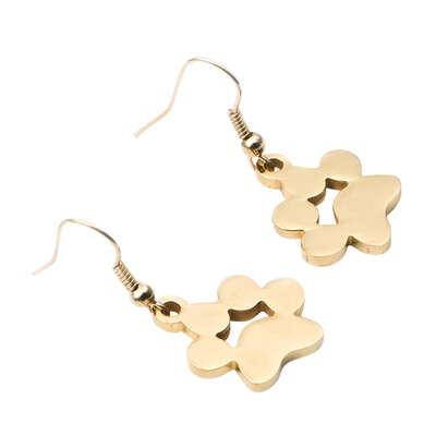 

New Lovely Animal Dog Cat Footprint Drop Earrings Fashion Ear Jewelry For Children Girl Cute Animal Earrings