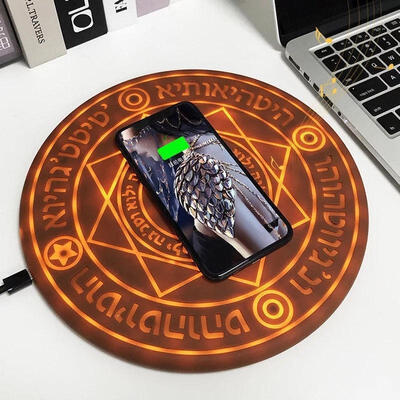

Glowing Magic Array Qi Wireless Fast Charger 5W 10W for iPhone Samsung Huawei