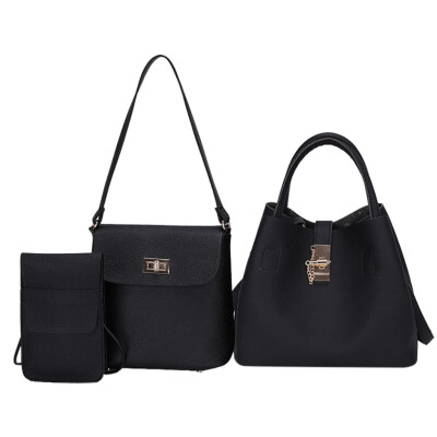 

Tailored Fashion Leather Shoulder Crossbody Bag Handbag Phone Bag For Women Girls 3Pcs