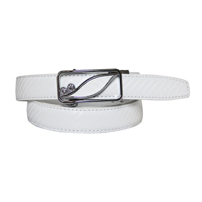 

BPSTAR Womens Automatic Buckle Genuine Leather Ladys Ratchet Holeless Belt Business High Quality Womens Real Belt for Pants