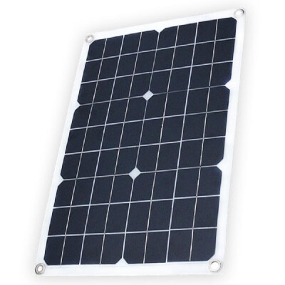 

Solar Panel with USB Port Monocrystalline Silicon Solar Cell DIY Waterproof Camping Power Charger Compatible for iPhone